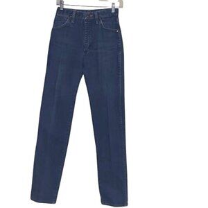 Vintage Wrangler High-Waisted Blue Jeans Womens Size 5/6 Cotton Denim With Strai